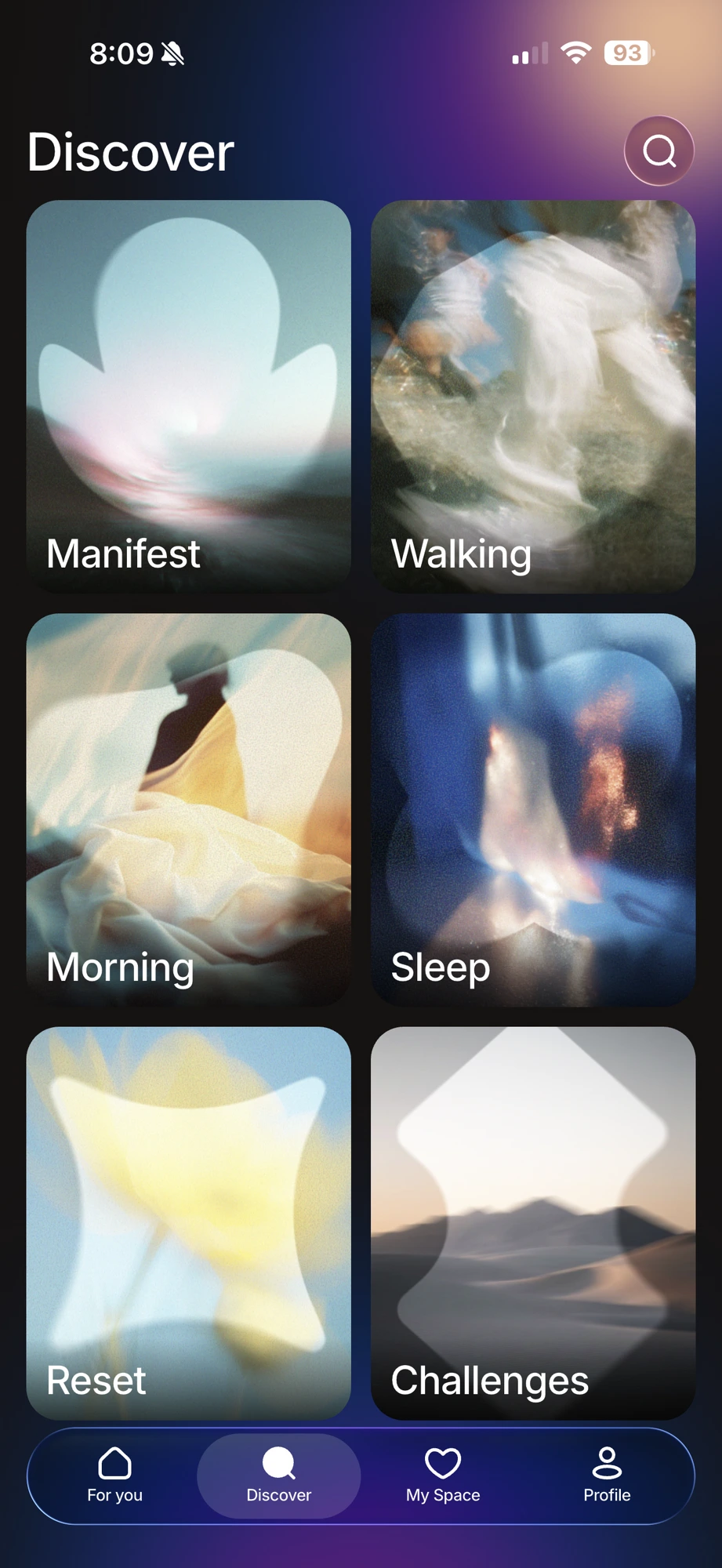 Radiate app — Discover