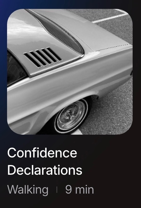 Confidence Declarations walking session cover art in the Radiate app